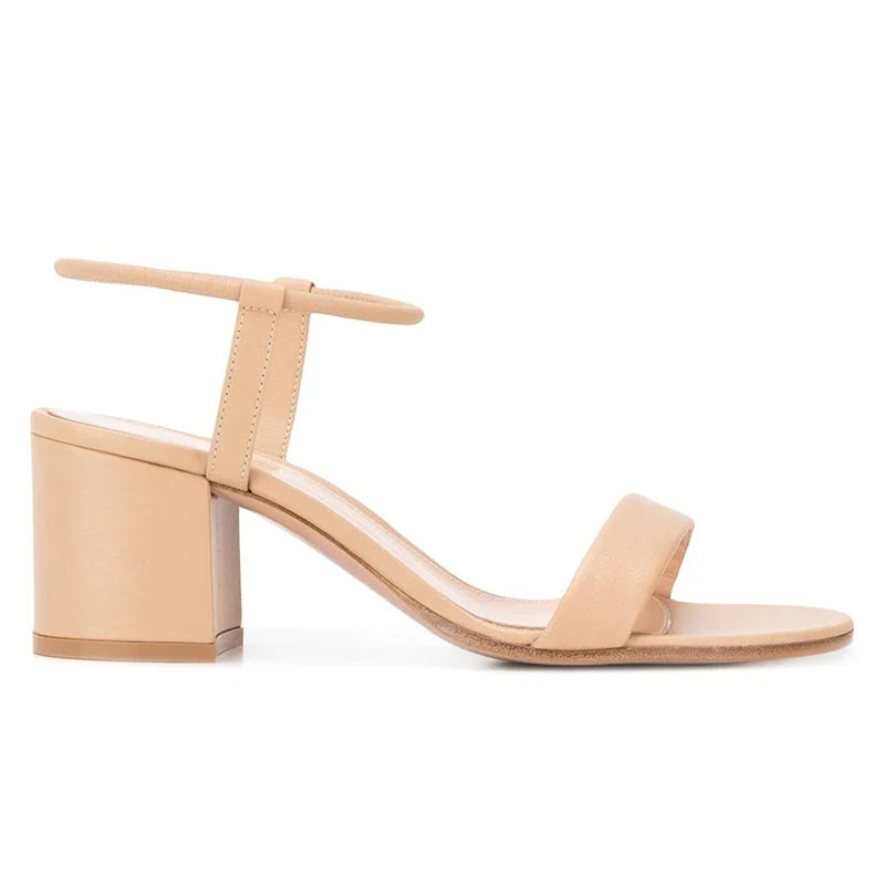 Women Factory Wholesale Handmade Slippers Block Low Heel Ladies Large Size Summer Sandals High Heels